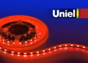 ULS-5050-60LED/m-10mm-IP33-DC24V-14,4W/m-5M-RED катушка в герметичной упаковке Uniel 04942