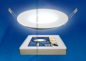 ULP-R120-06/DW WHITE Светильник светодиодный потолочный встраиваемый «Uniel». Ультратонкий. Диаметр ￠120*16mm. Цвет корпуса белый. Цвет свечения дневн