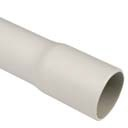  Труба жесткая гладкая с раструбом 750N PVC 4063 (LA) темно-серая RAL 7012 (3м)