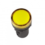 Лампа AD-22DS(LED)матрица d22мм желтый 110В AC/DC TDM