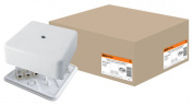 Коробка распаячная КР 100х100х44 ОП с клем. колодкой белая IP40 TDM