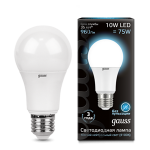 Лампа светодиодная E27 10W 4100K шар матовый LD102502210