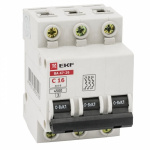 Автоматический выключатель 3P 25А (C) 4,5кА ВА 47-29 EKF Basic