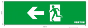 Знак "фигура/стрелка влево" для аварийно-эвакуационного светильника IP65