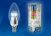 LED-C37P-5W/NW/E14/CL ALC02SL пластик Uniel 07891