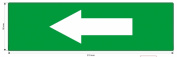 Знак "стрелка влево" для аварийно-эвакуационного светильника IP65