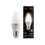 Лампа светодиодная E27 4W 2700K свеча матовая EB103102104 