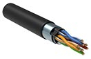  Витая пара F/UTP кат.5E 24AWG 4 пары LDPE 1м черный (305м) РФ GENERICA