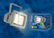 ULF-S01-10W/WW IP65 110-240В. Прожектор светодиодный. Корпус серый. Цвет свечения теплый белый. Картонная упаковка