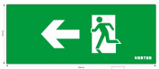 Знак "фигура/стрелка влево" для аварийно-эвакуационного светильника IP20