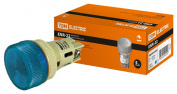 Лампа ENR-22 сигнальная d22мм синий неон/230В цилиндр TDM