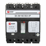 Выключатель автоматический ВА-99 160/80А 4P 35кА EKF PROxima