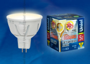 LED-JCDR-5W/WW/GU5.3/FR/DIM ALP01WH Лампа светодиодная диммируемая. Материал корпуса алюминий. Цвет свечения теплый белый. Серия Palazzo. Упаковка пла