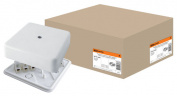 Коробка распаячная КР 100х100х29 ОП с клем. колодкой белая IP40 TDM