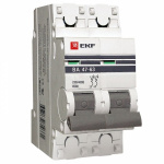 Автоматический выключатель 2P 50А (C) 4,5kA ВА 47-63 EKF PROxima