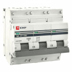 Автоматический выключатель 3P 100А (C) 10kA ВА 47-100 EKF PROxima