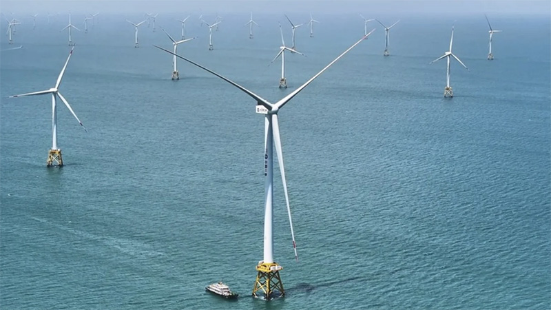 В Китае подключили мощнейшую в мире ветряную турбину