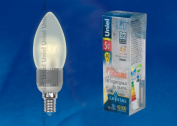 LED-C37P-5W/WW/E14/FR/DIM ALC03SL пластик Uniel 08747