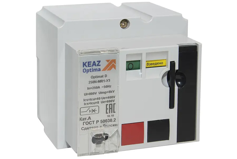 Двигательный привод для автоматических выключателей КЭАЗ