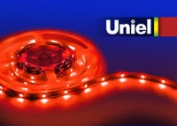 ULS-5050-30LED/m-10mm-IP20-DC12V-7,2W/m-5M-RED катушка в герметичной упаковке Uniel 04804