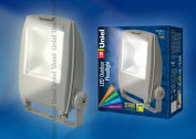 ULF-S02-10W/WW IP65 110-240В Прожектор светодиодный. Корпус серый. Цвет свечения теплый белый. Степень защиты IP65. Картонная упаковка
