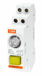 Выключатель кнопочный с индикацией ВКИ-47 желтый (LED) 2НО;1НЗ AC/DC TDM
