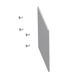 Крышка торцевая с набором креплений для светильников серии Т-Лайн
