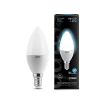 Лампа светодиодная E14 4W 4100K свеча матовая EB103101204