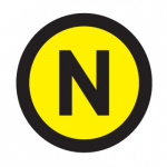 Наклейка "N" (d20мм.) EKF PROxima