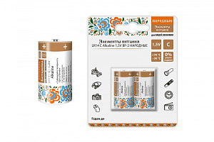 Элемент питания LR14 C Alkaline 1,5V BP-2 Народный
