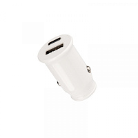  Автозарядка в прикуриватель REXANT АЗУ USB-A+USB-C, 2.4 A белая