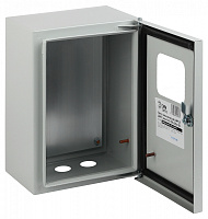  Корпус металлический ЭРА SIMPLE ЩМПг-00 с окном (290х220х175) IP54 У2 серый