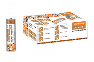  Элемент питания R03 AAA Zinc Carbon 1,5V SH-4 Народный