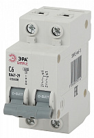  Автоматический выключатель ЭРА SIMPLE SIMPLE-mod-10 ВА 47-29 2P 6А кривая C 4,5кА