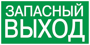  Этикетка самоклеящаяся 200х100мм "ЗАПАСНЫЙ ВЫХОД" IEK