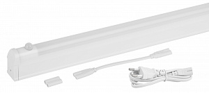  Линейный светодиодный светильник ЭРА LLED-02-04W-4000-MS-W 4Вт 4000K L314мм с датчиком движения и освещения