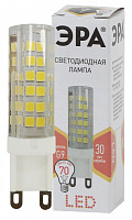  Лампочка светодиодная ЭРА STD LED JCD-7W-CER-827-G9 G9 7Вт керамика капсула теплый белый свет