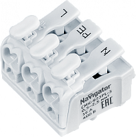  Клемма монтажная 61 072 NTC-CMK-923PL-3 (уп.5шт) Navigator 61072