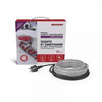  Кабель греющий саморегулирующийся модель SRL Extra Line 25MSR-PB, на трубу, 10м/250Вт REXANT