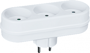  Разветвитель 3-м без заземл. 10А IP20 94 697 NAD-L-3X-WH в ряд Navigator 94697