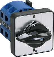  Переключатель кулачковый ПКП10-44/O 10А "Uc-O-Ua-Ub" 4Р/400В IEK