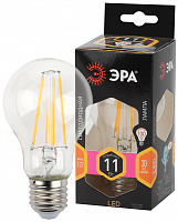  Лампочка светодиодная ЭРА F-LED A60-11W-827-E27 Е27 / Е27 11Вт филамент груша теплый белый свет