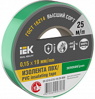  MIXTAPE 7 Изолента 0,15х19мм зеленая 25м IEK