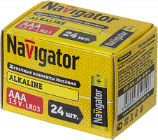  Элемент питания алкалиновый AAA/LR03 14 059 NBT-NPE-LR03-BOX24 (уп.24шт) Navigator 14059