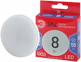  Лампочка светодиодная ЭРА RED LINE LED GX-8W-865-GX53 R GX53 8 Вт таблетка холодный дневной свет
