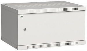  ITK Шкаф настенный LINEA WE 6U 600х450мм дверь металл серый