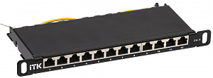  ITK 0,5U патч-панель кат.6 STP 12 портов 10" (Dual IDC)