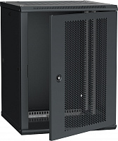  ITK Шкаф LINEA W 12U 600х600мм дверь перфорированная черный RAL9005