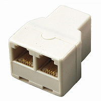  Двойник телефонный UTP, RJ-14 (6P4C) (гнездо - 2 гнезда) REXANT 