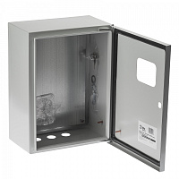  Корпус металлический ЭРА SIMPLE ЩМПг-04 с окном (400х300x175) IP54 У2 серый